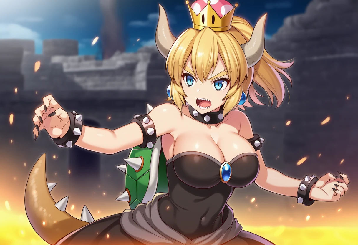クッパ姫のシリアスカット