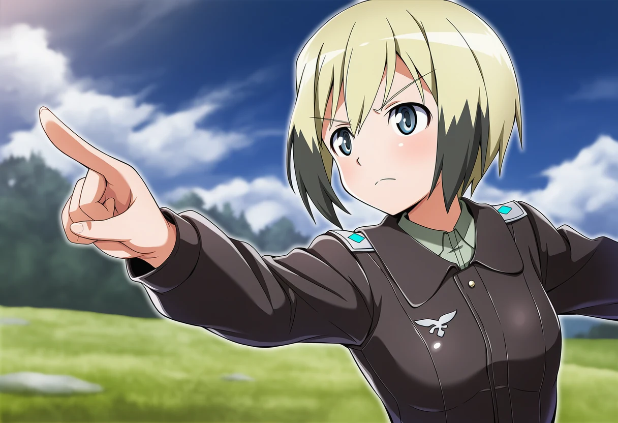 エーリカ・ハルトマンのシリアスカット