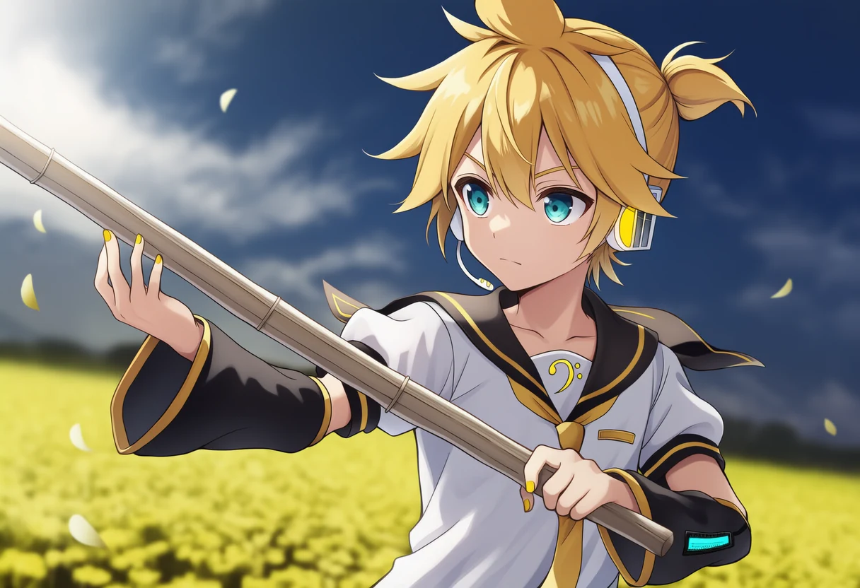 鏡音レンのシリアスカット