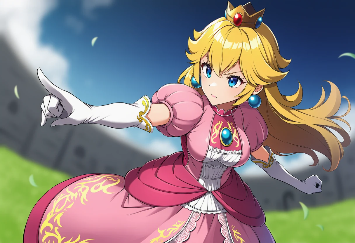 ピーチ姫のシリアスカット