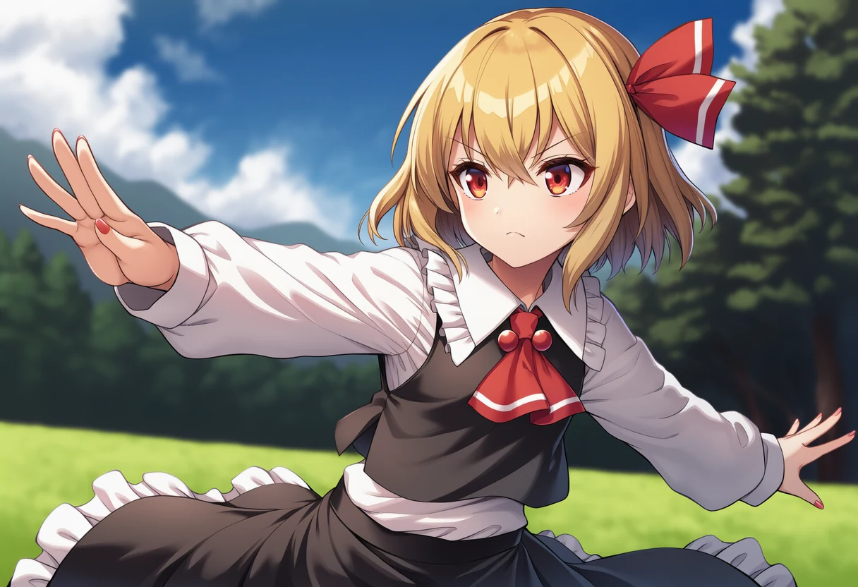 ルーミアのシリアスカット