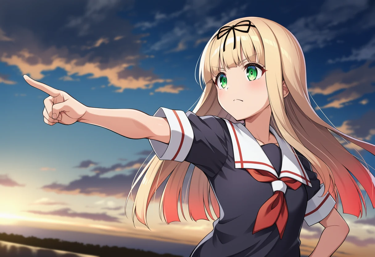 夕立のシリアスカット